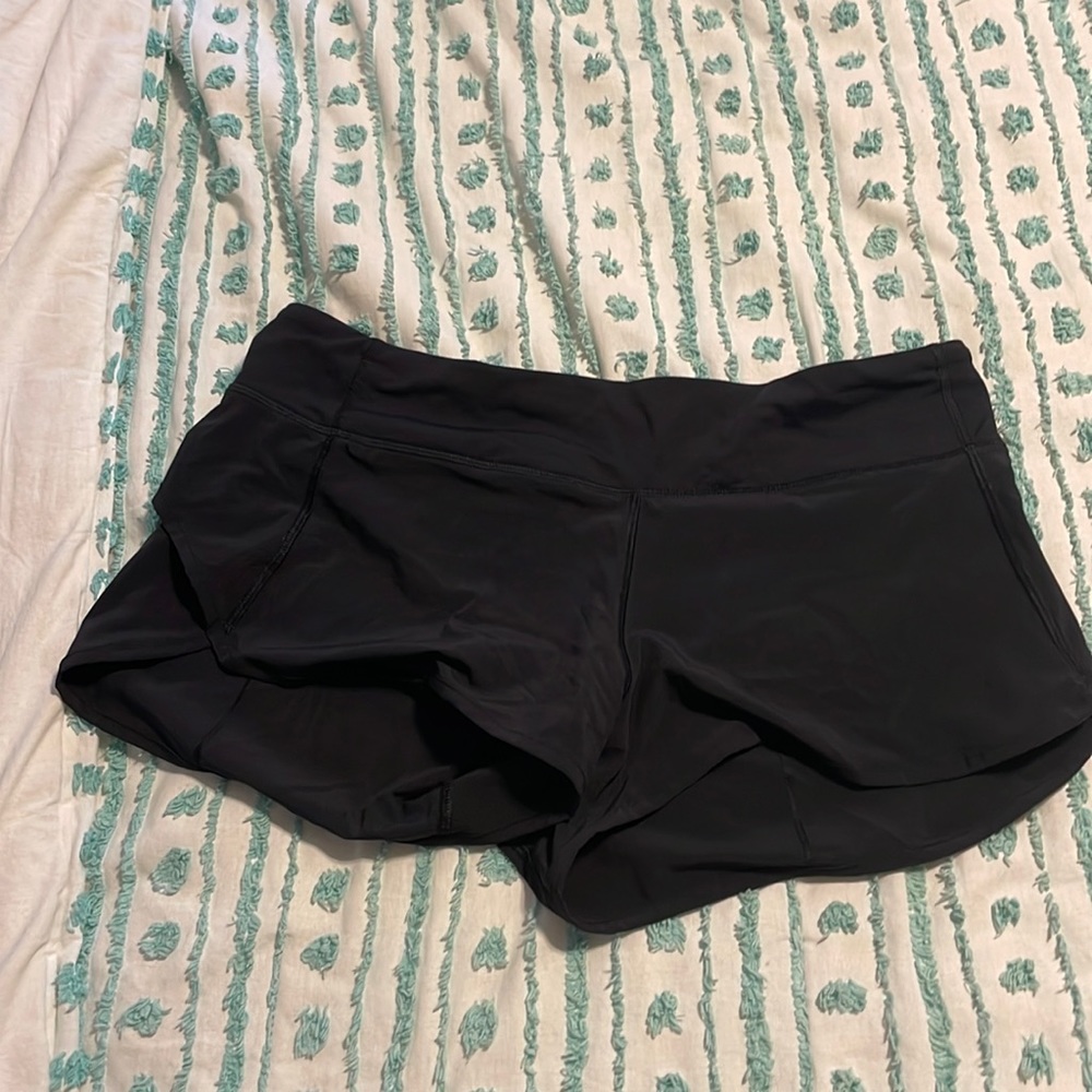 Like New Lululemon Speed Up Shorts Black
